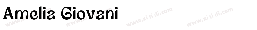 Amelia Giovani字体转换